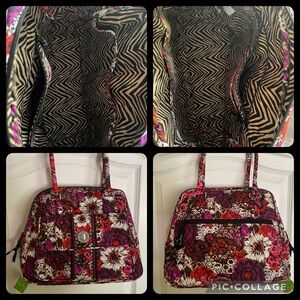 NEW with Tags VERA BRADLEY turn lock Rosewood satchel